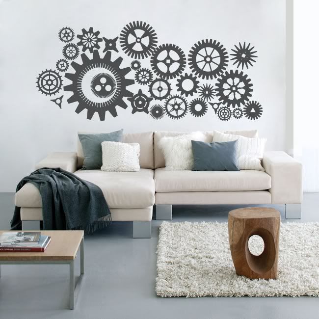Qty 27 Steampunk Gears and Cogs Wall Decal 27 eBay