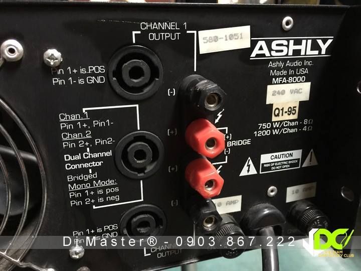 Ashly MFA-Series MFA-8000 + Ashley FTX -2000 - Amplifier: Made in USA - 1
