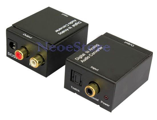 about Digital to Analog Analogue Audio Converter Coax Coaxial Optical ...