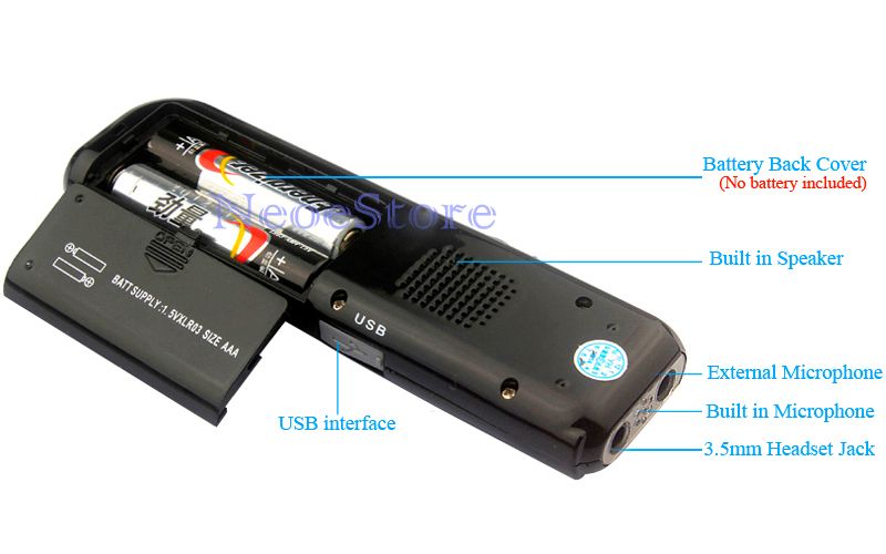 Details about 4GB HQ DIGITAL VOICE SOUND PHONE RECORDER DICTAPHONE USB ...