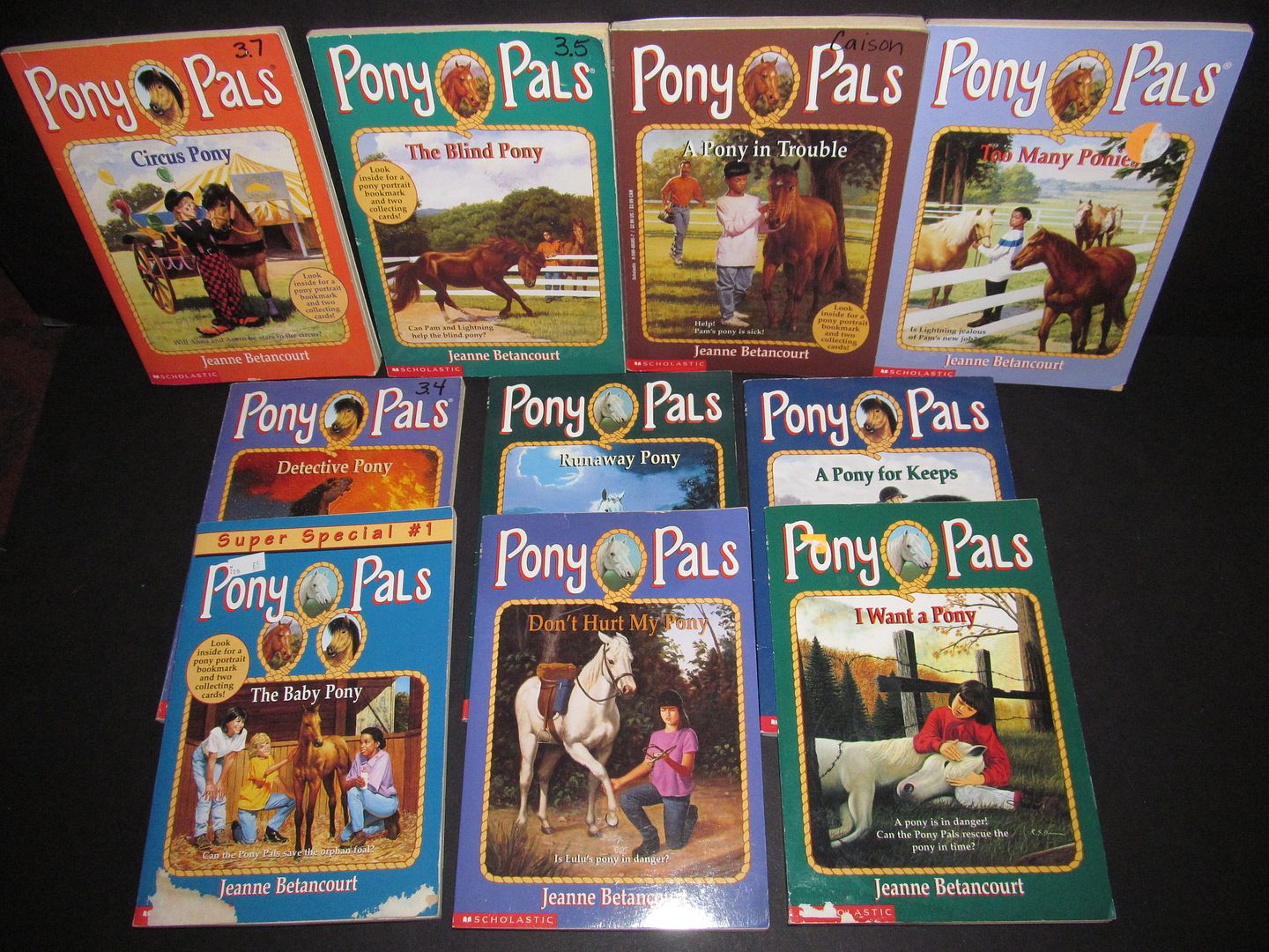 lot of 5 pony pals books lot of 5 pony pals books