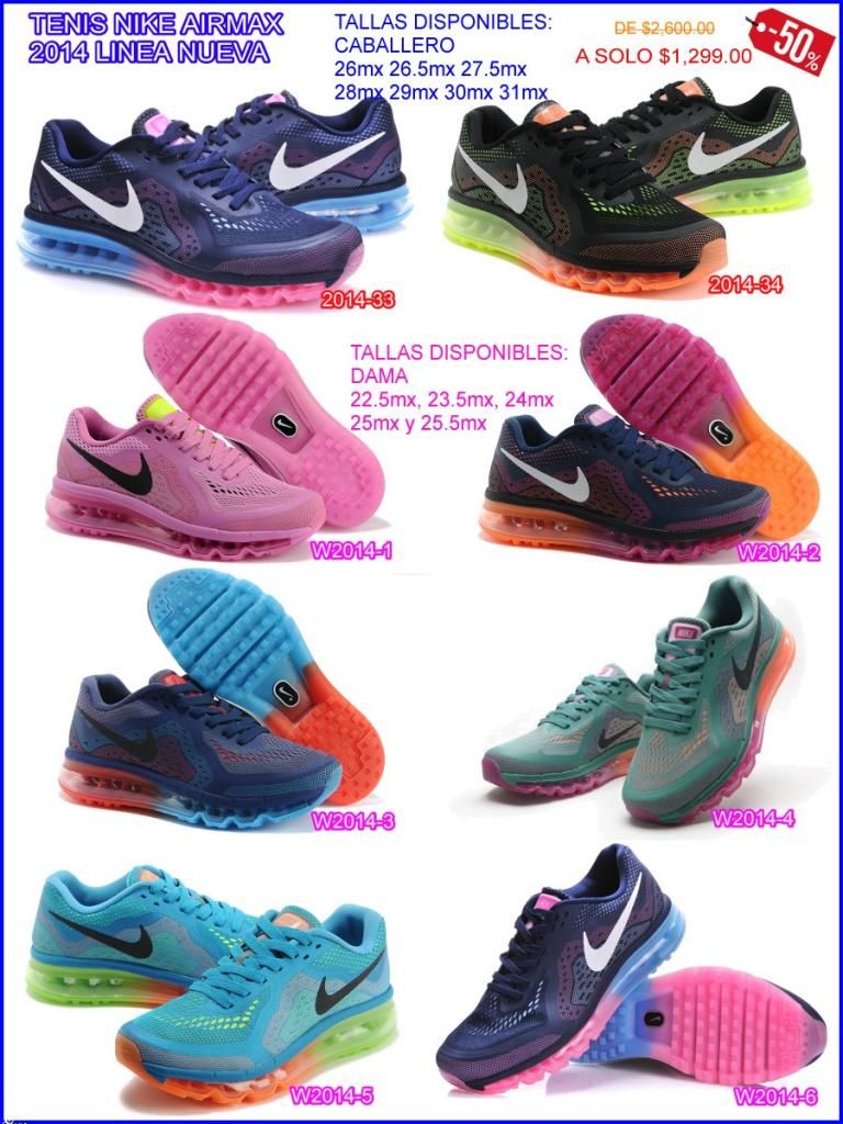 zapatillas air max mujer 2014