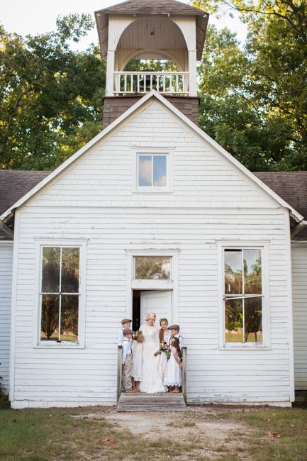  schoolhouse wedding photo