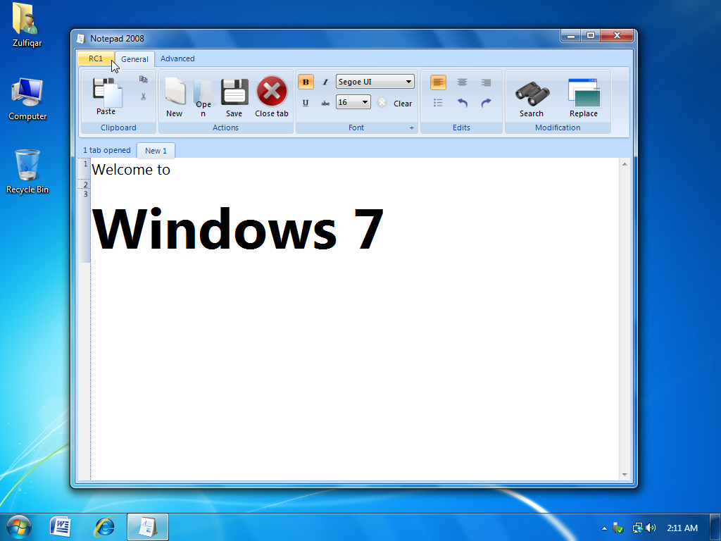 Installer Wordpad Windows 8