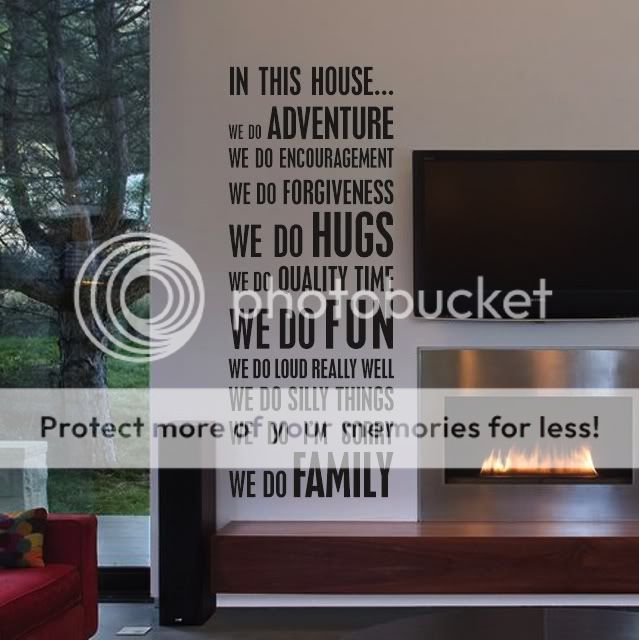 In This House We do Create Your Own Quote Wall Decal