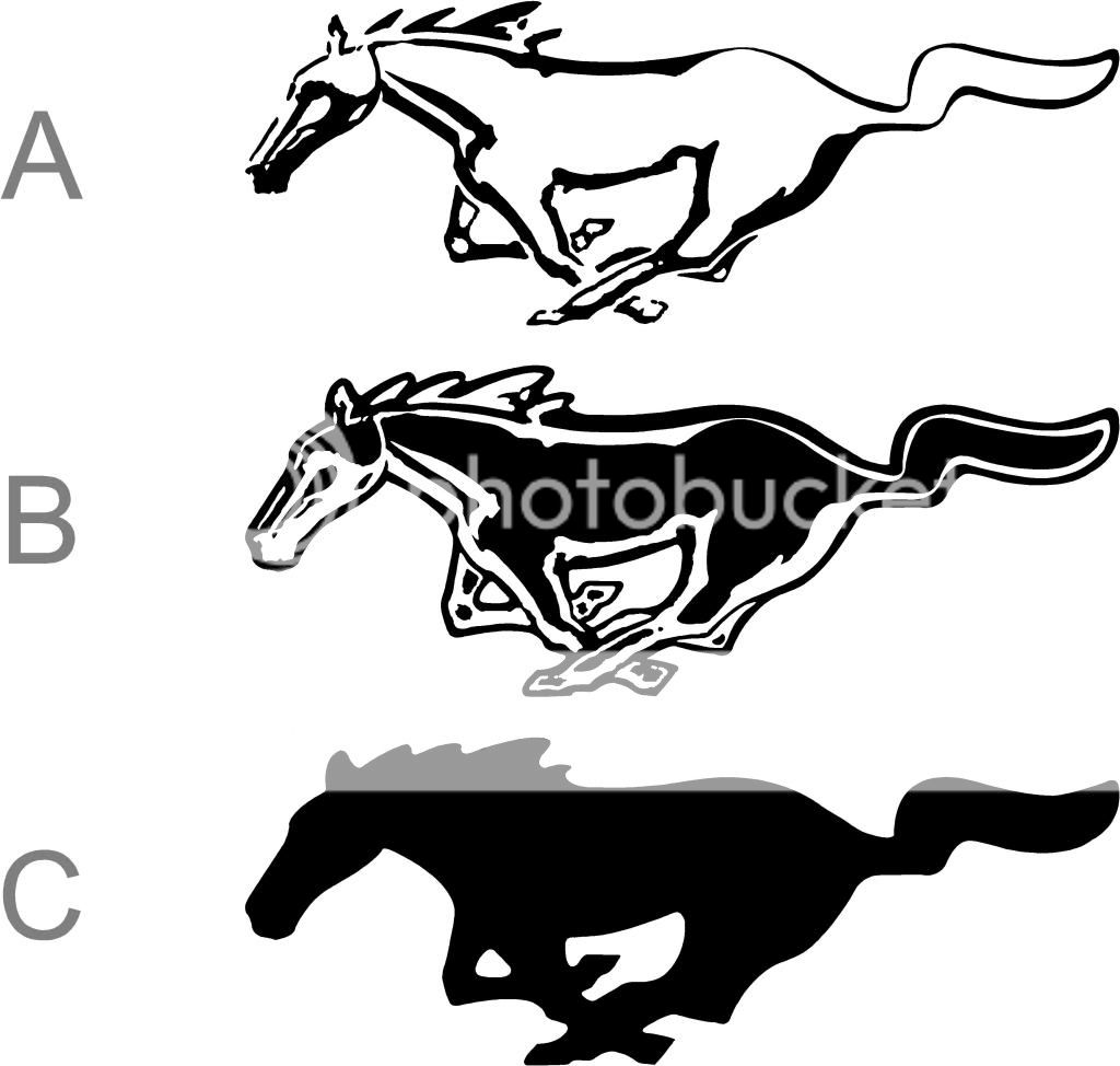 Mustang Horse Ford Car Vinyl Decal Sticker 40"