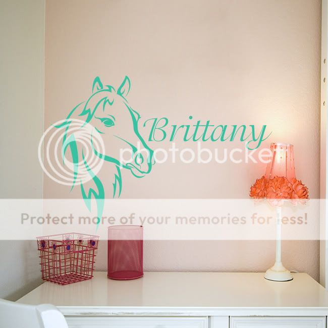 Horse Flame Equestrian Trailer Decal Free Custom Text