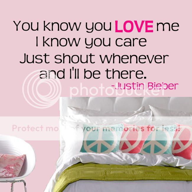 Justin Bieber You Know You Love Me Wall Decal  