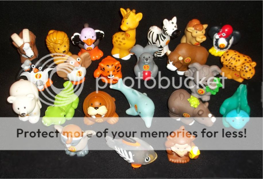   PRICE LITTLE PEOPLE ALPHABET ABC ANIMALS ZOO SET ANIMALS 24  