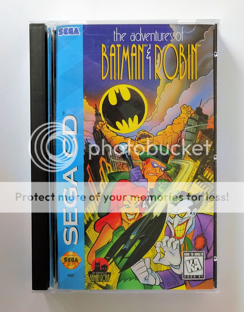 The Adventures of BATMAN & ROBIN CD * Genesis SEGA CD USA 10086044324 ...