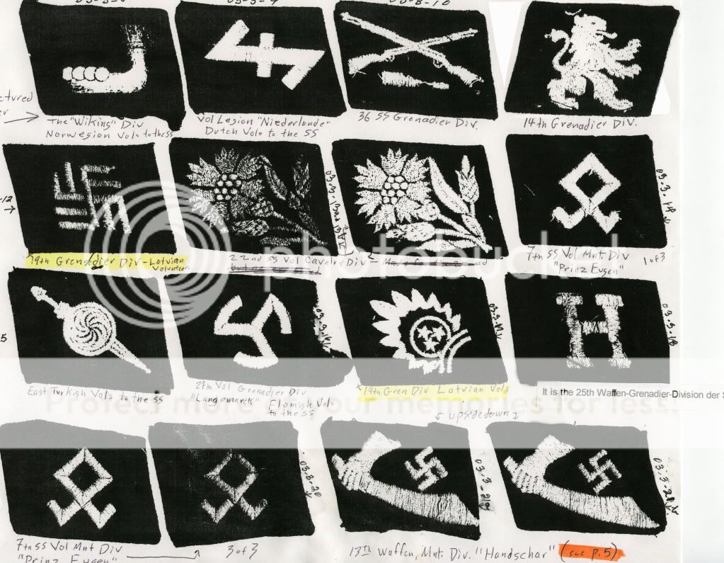 Photos of Liberated Dachau SS Insignia by the 45th - Wehrmacht-Awards ...