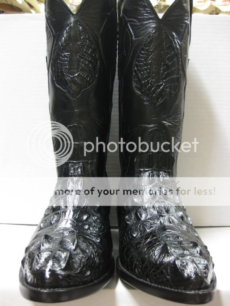 GENUINE HORNBACK AMERICAN ALLIGATOR WESTERN BOOT CROCODILE  